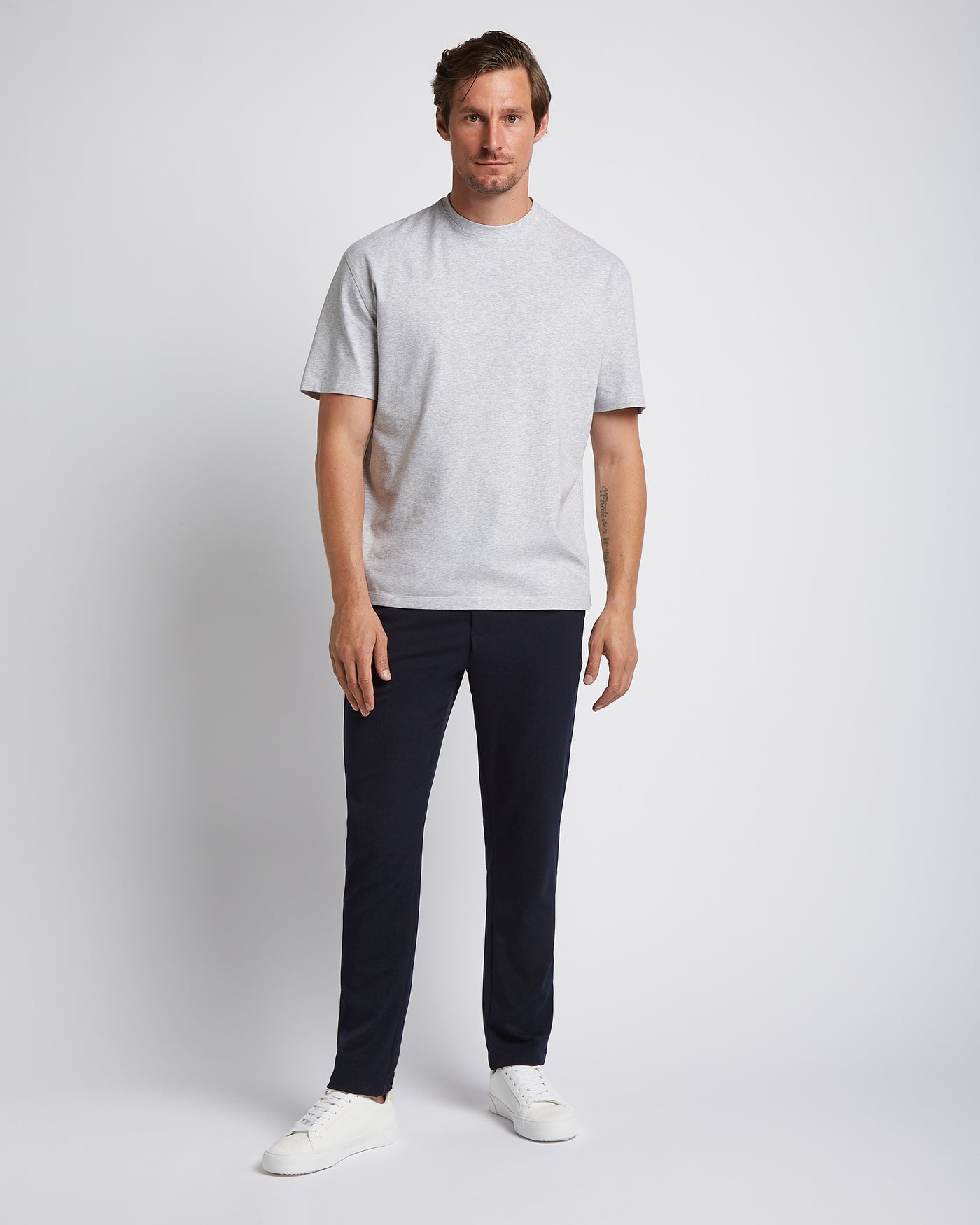 Relaxed T-shirt 3-pack bundle | White & Black & Light grey