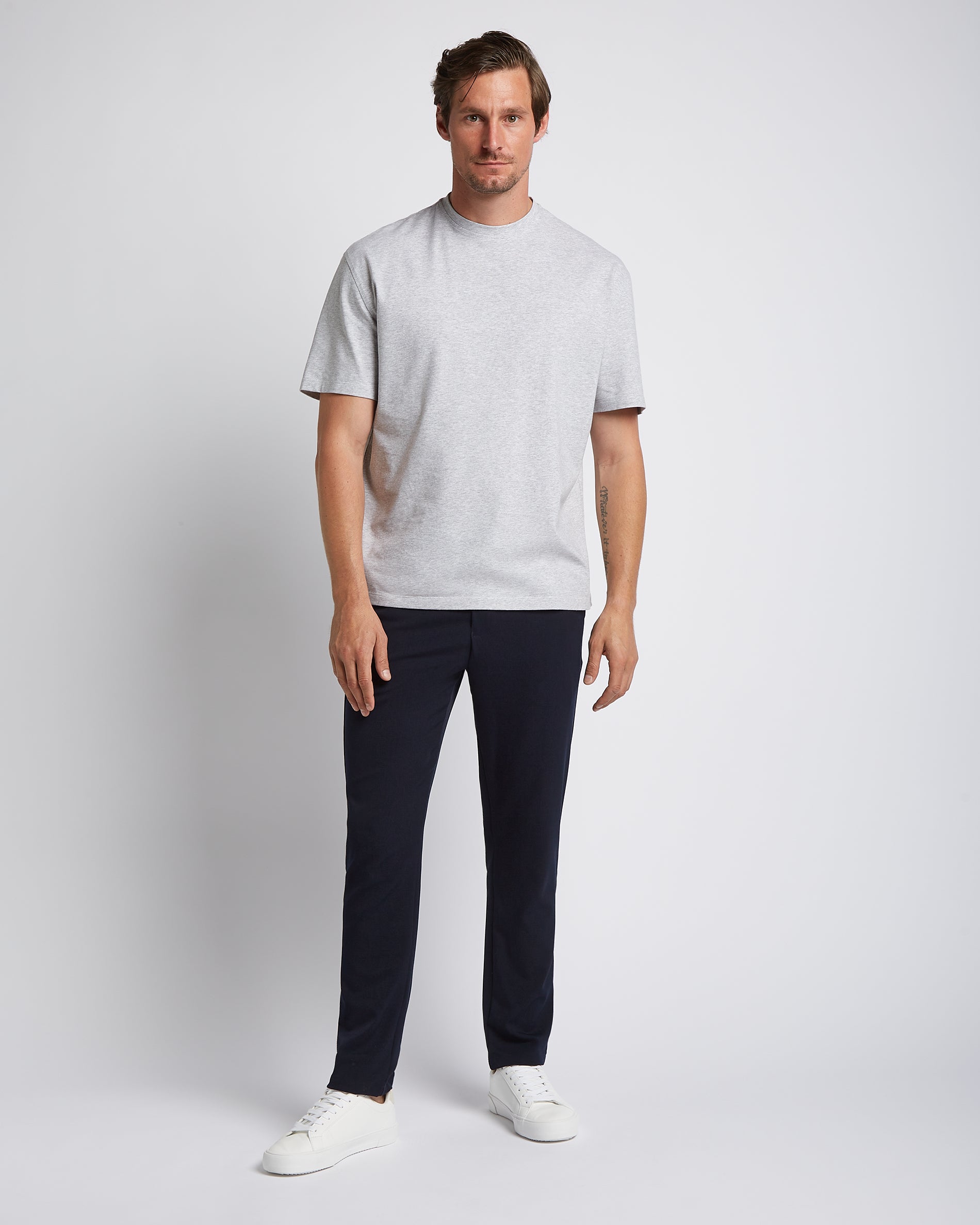 Relaxed T-shirt 3-pack bundle | White & Navy & Light grey