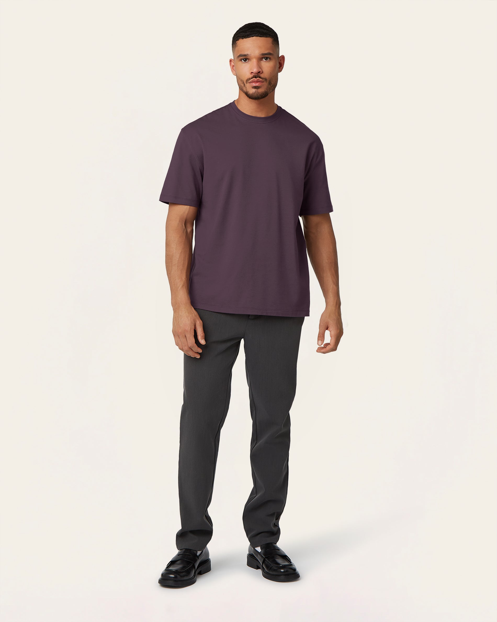 Relaxed T-shirt Dark Plum