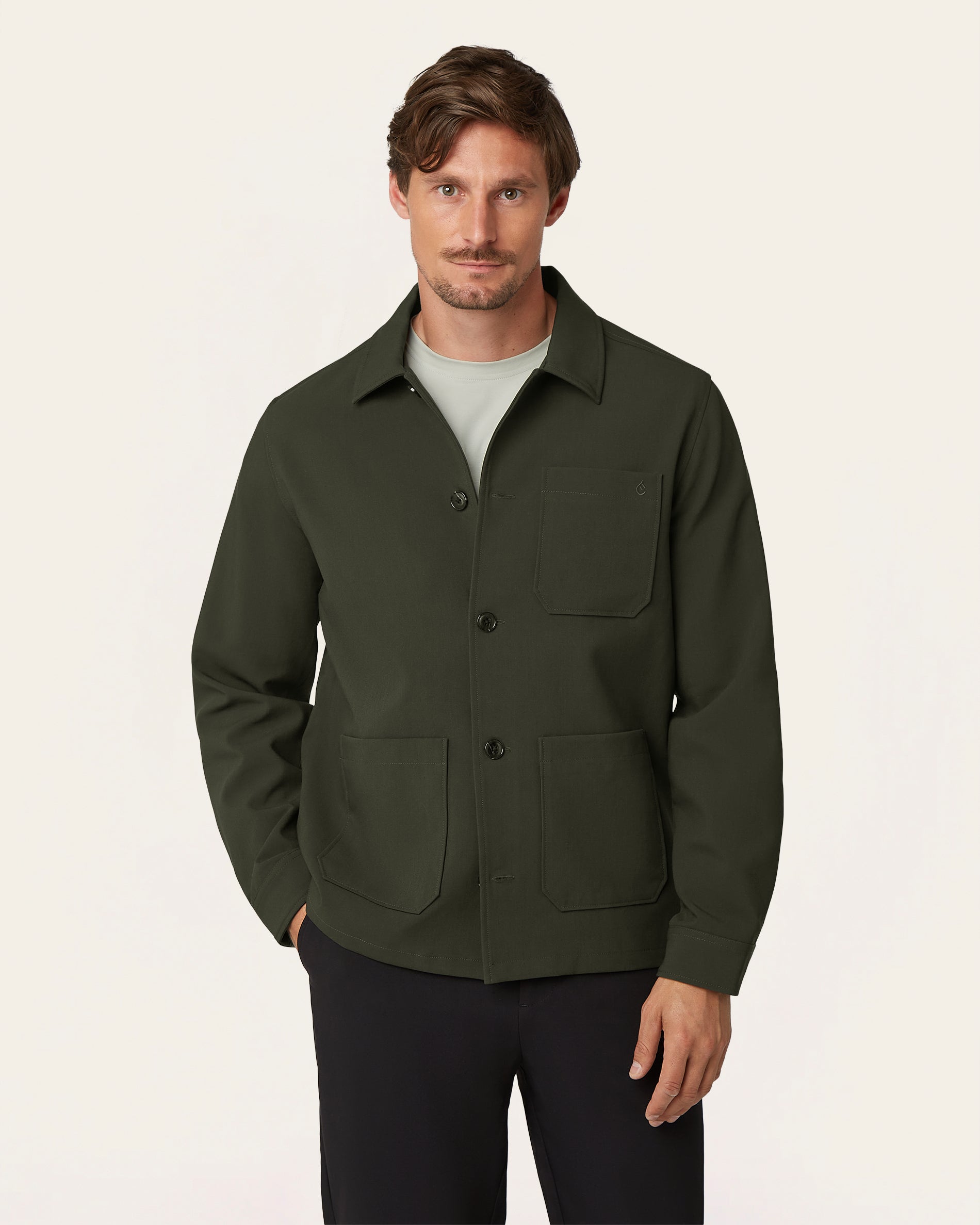 slim fit dress slacks Dark Green Safari Jacket – Irish Linen Men's Summer Blazer – Celtic Tweed