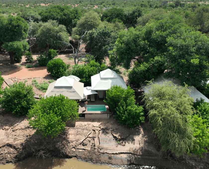 Botswana safari bungalows with pool