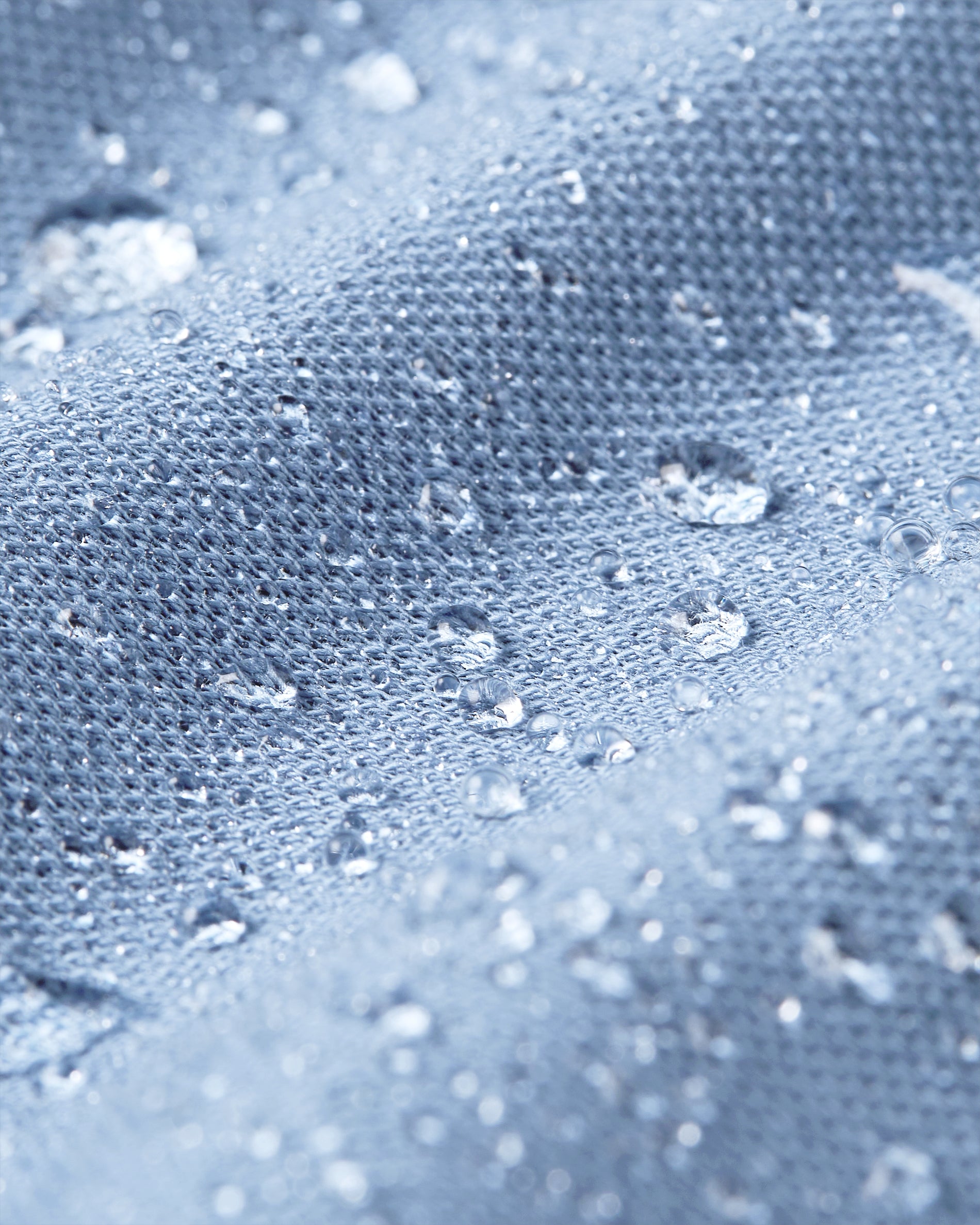 Knitted non-iron shirt blue