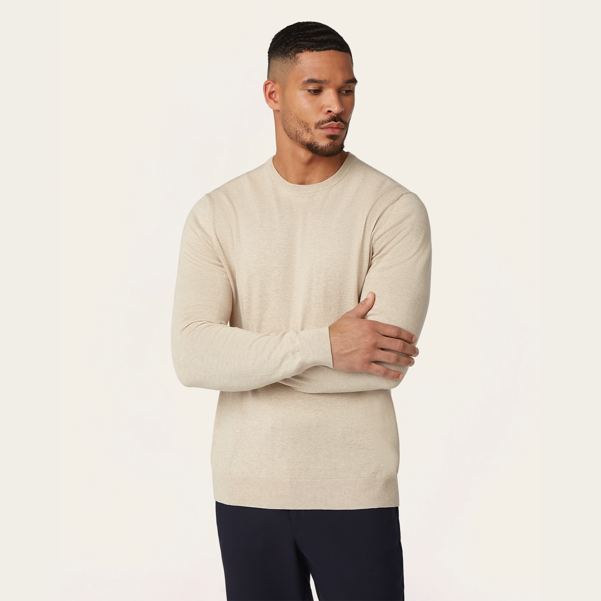 Seawool sweater & Knitted non-iron shirt bundle