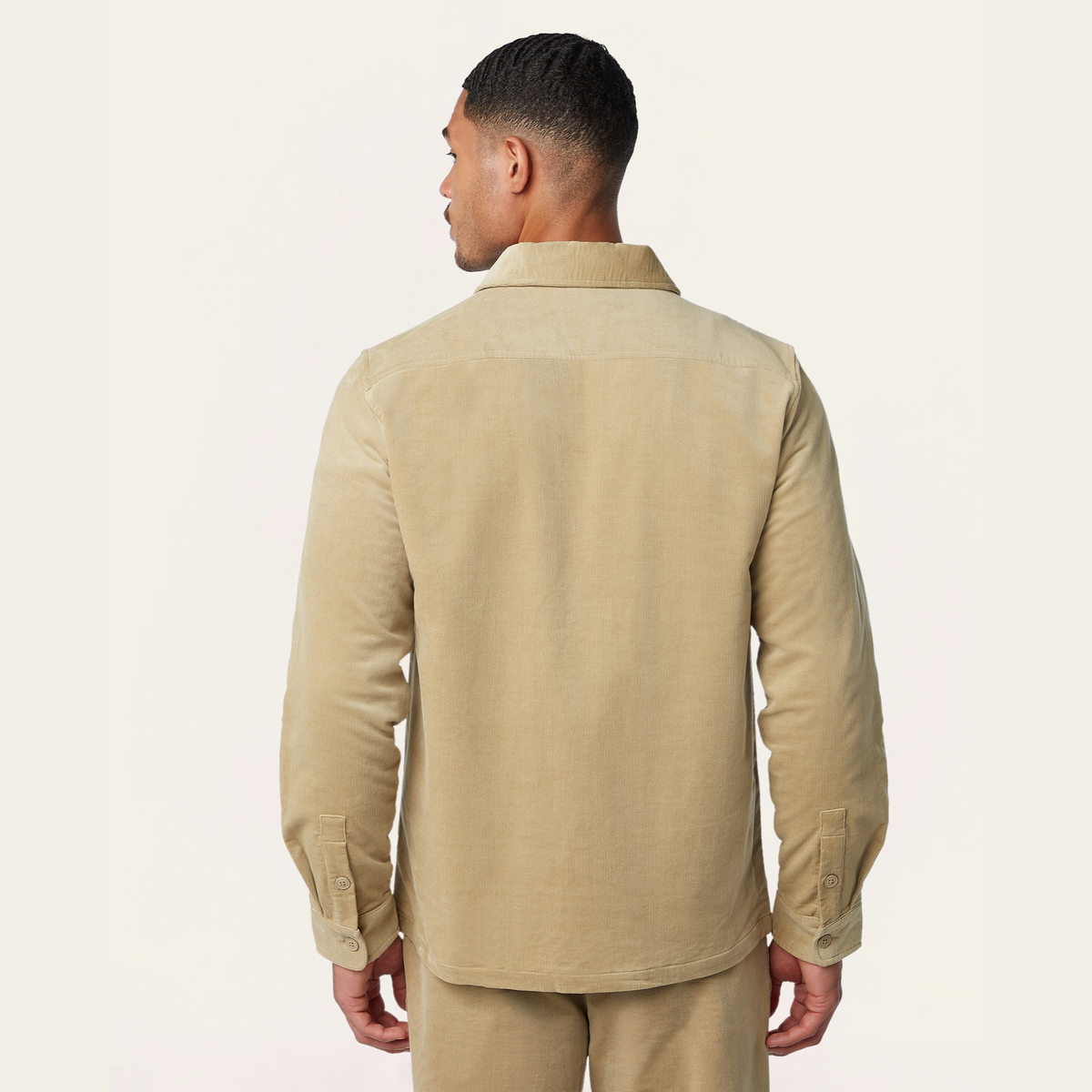 Corduroy Shirt Jacket Sand
