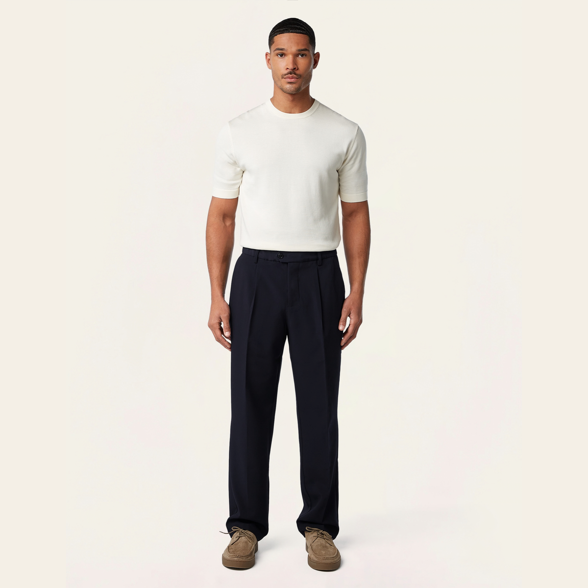 Straight Classic Pants Navy