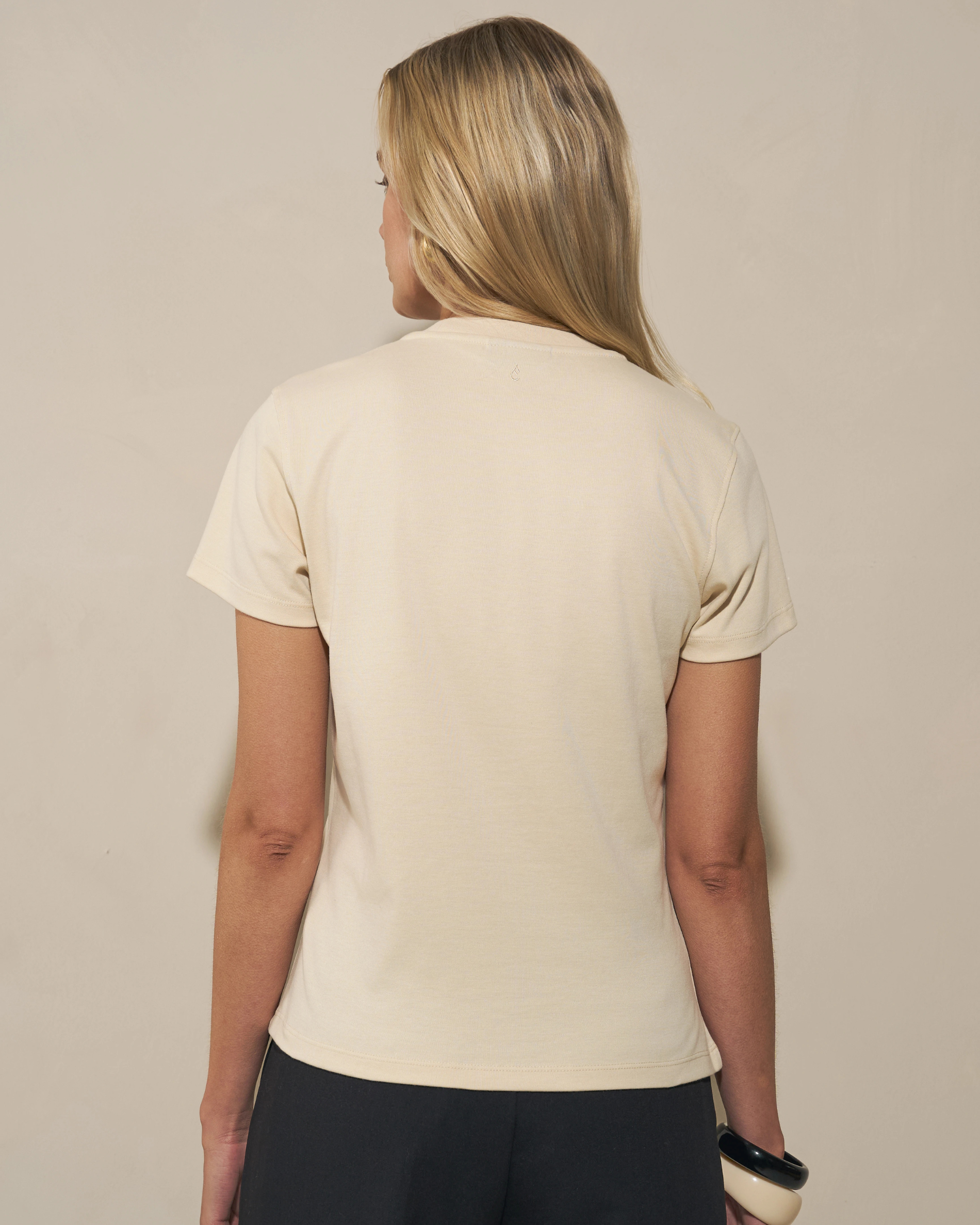 Slim T-shirt - Beige
