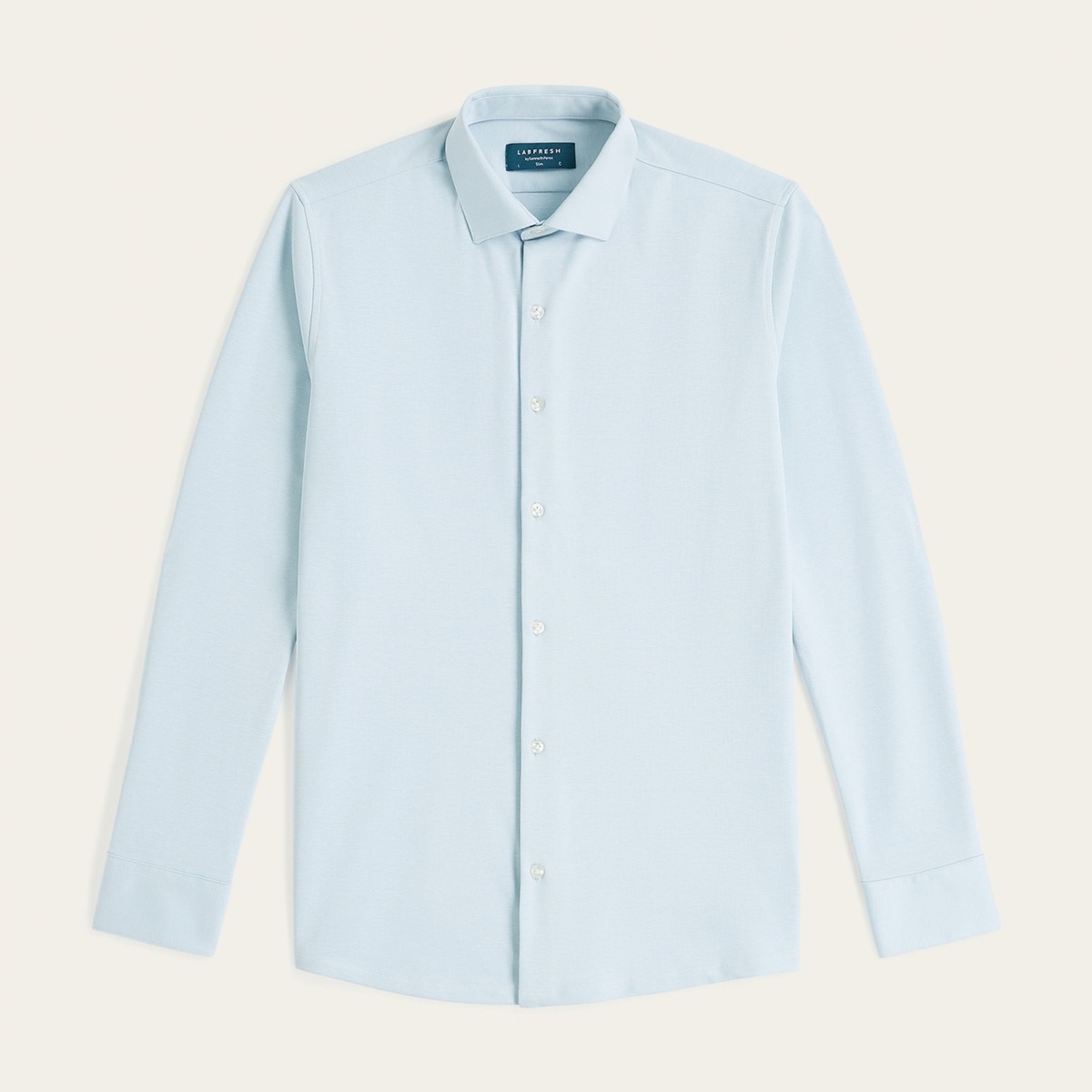 Knitted non-iron shirt Light Blue