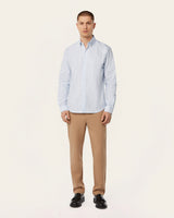 Oxford Shirt White / Blue Stripe