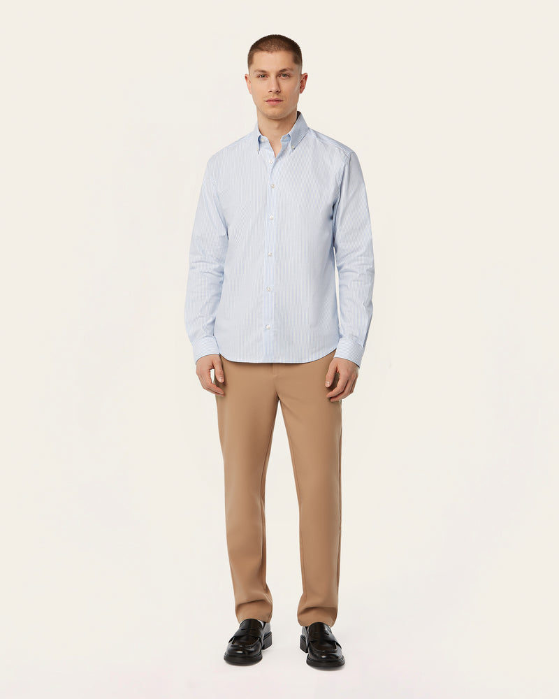 Oxford Shirt White / Blue Stripe