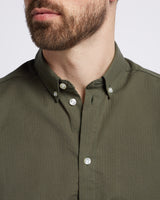 Seersucker shirt Dark Green