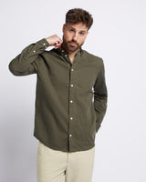 Seersucker shirt Dark Green