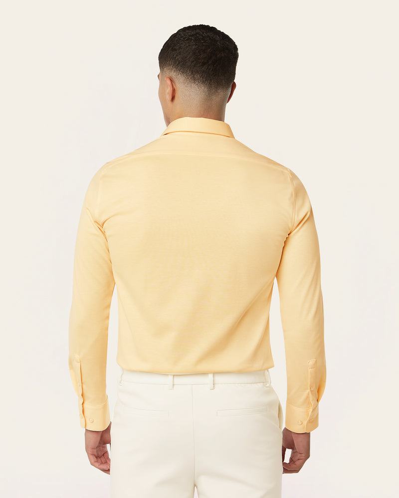 Knitted non-iron shirt Yellow