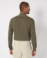 Knitted shirt olive