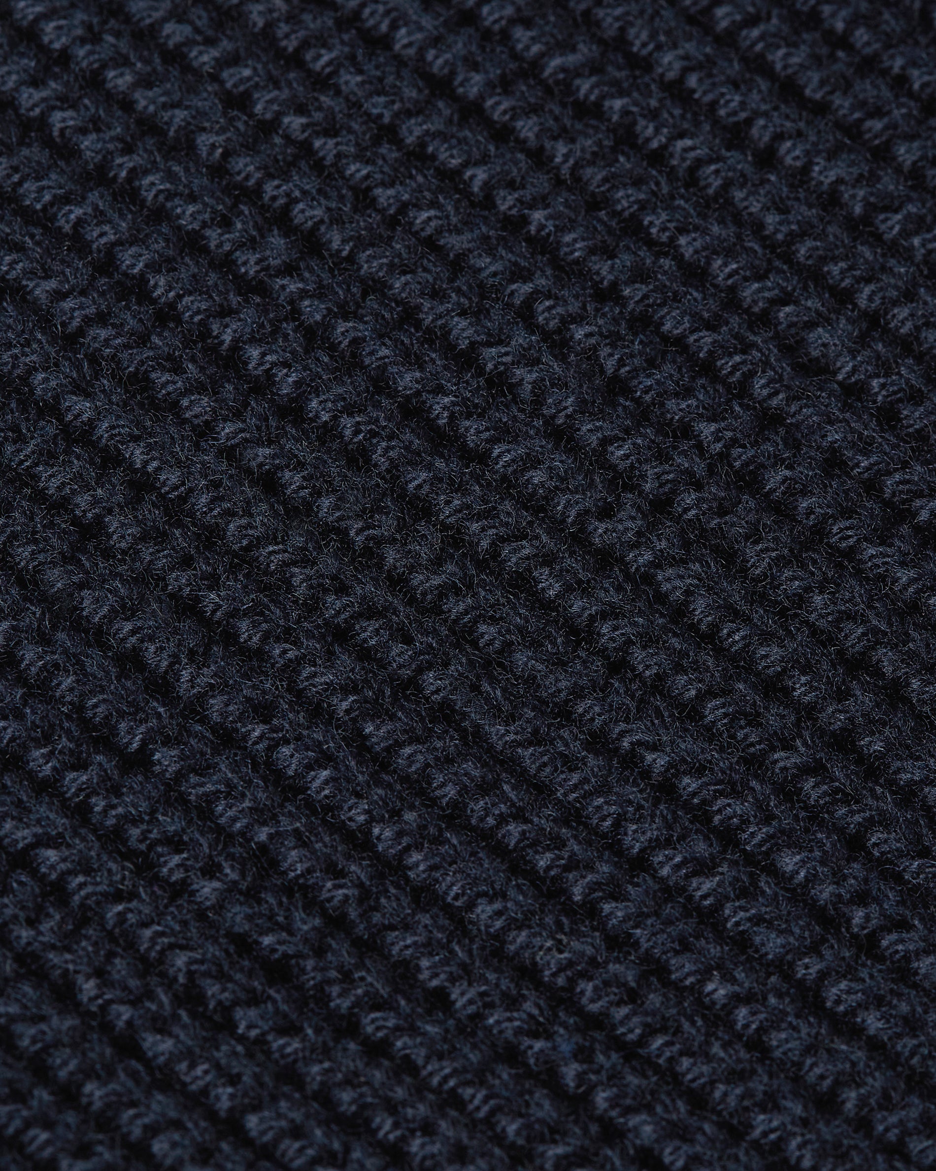 Heavy Seawool Cardigan Navy