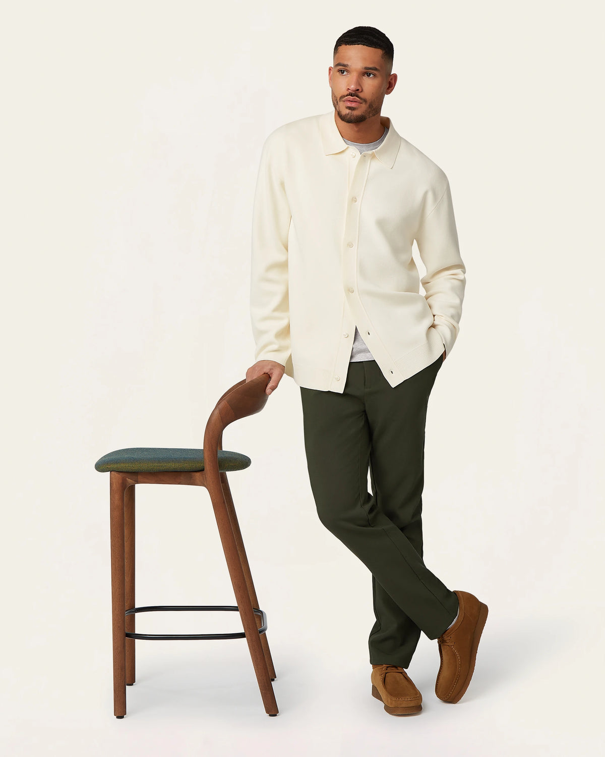 Jacquard Cardigan Off-white