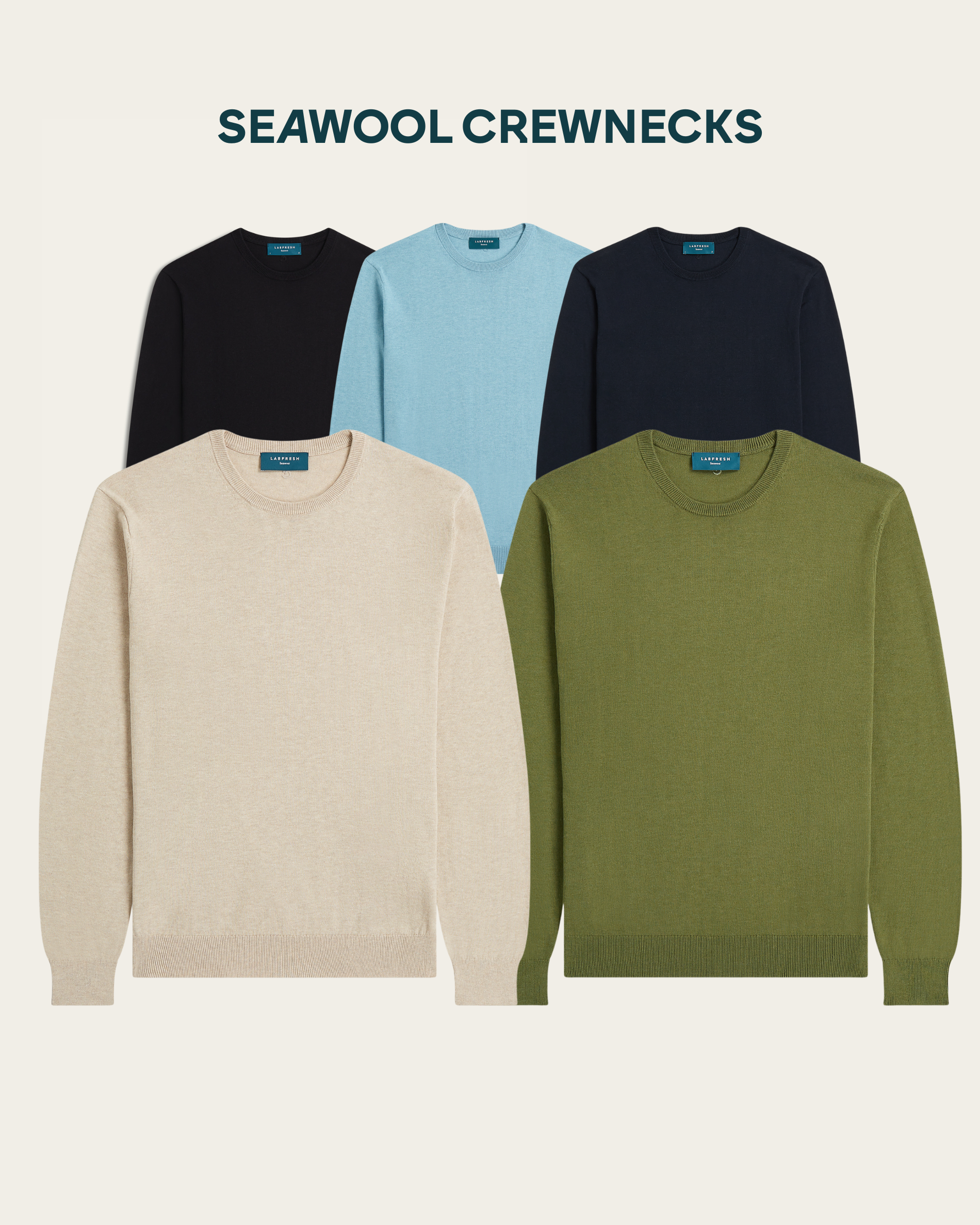 Seawool sweater 2-pack bundle | Crewneck