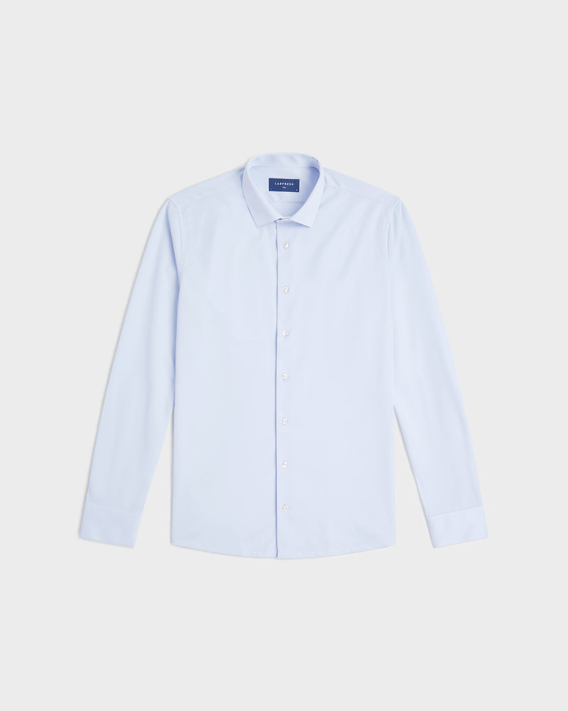 Non-iron stretch shirt light blue