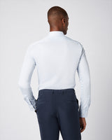 Non-iron stretch shirt light blue