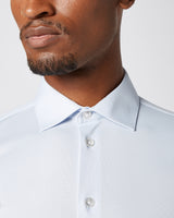 Non-iron stretch shirt light blue