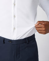 Non-iron stretch shirt white