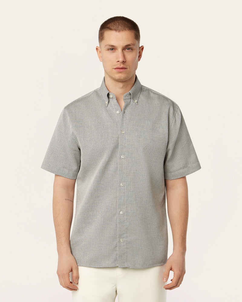 Short Sleeve Shirt Grey / Navy Check