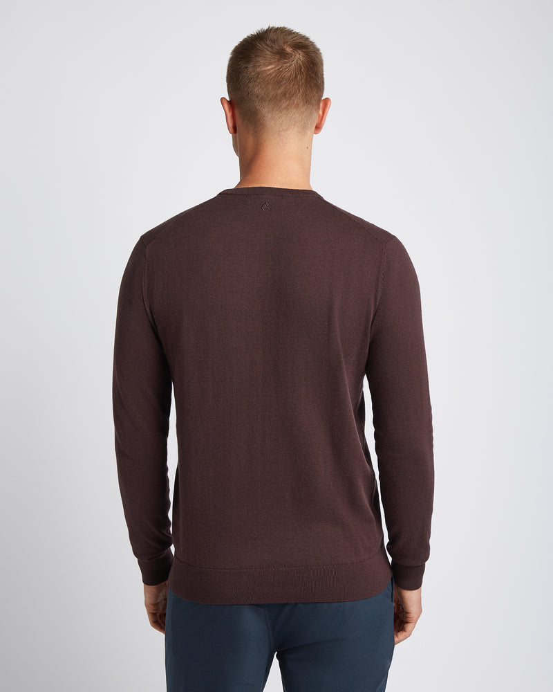 Seawool Crewneck Dark Burgundy