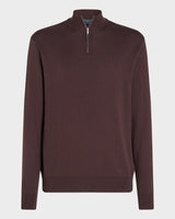 Seawool Half Zip Dark Burgundy