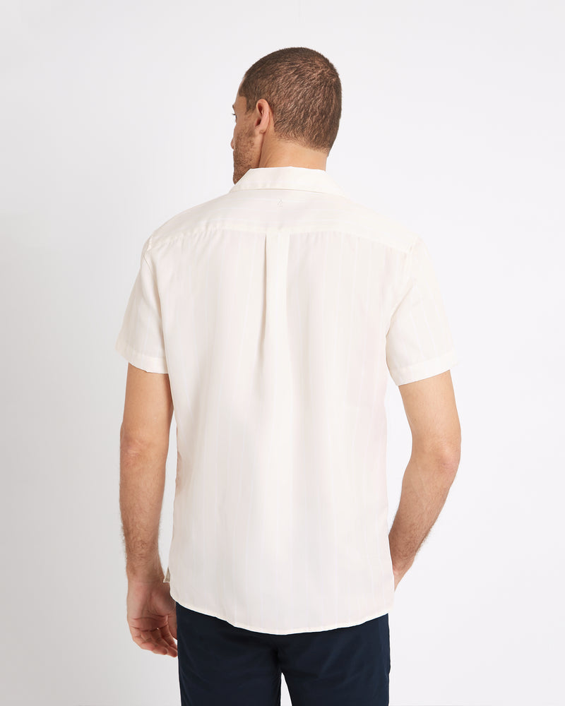 Short sleeve shirt off-white stripe