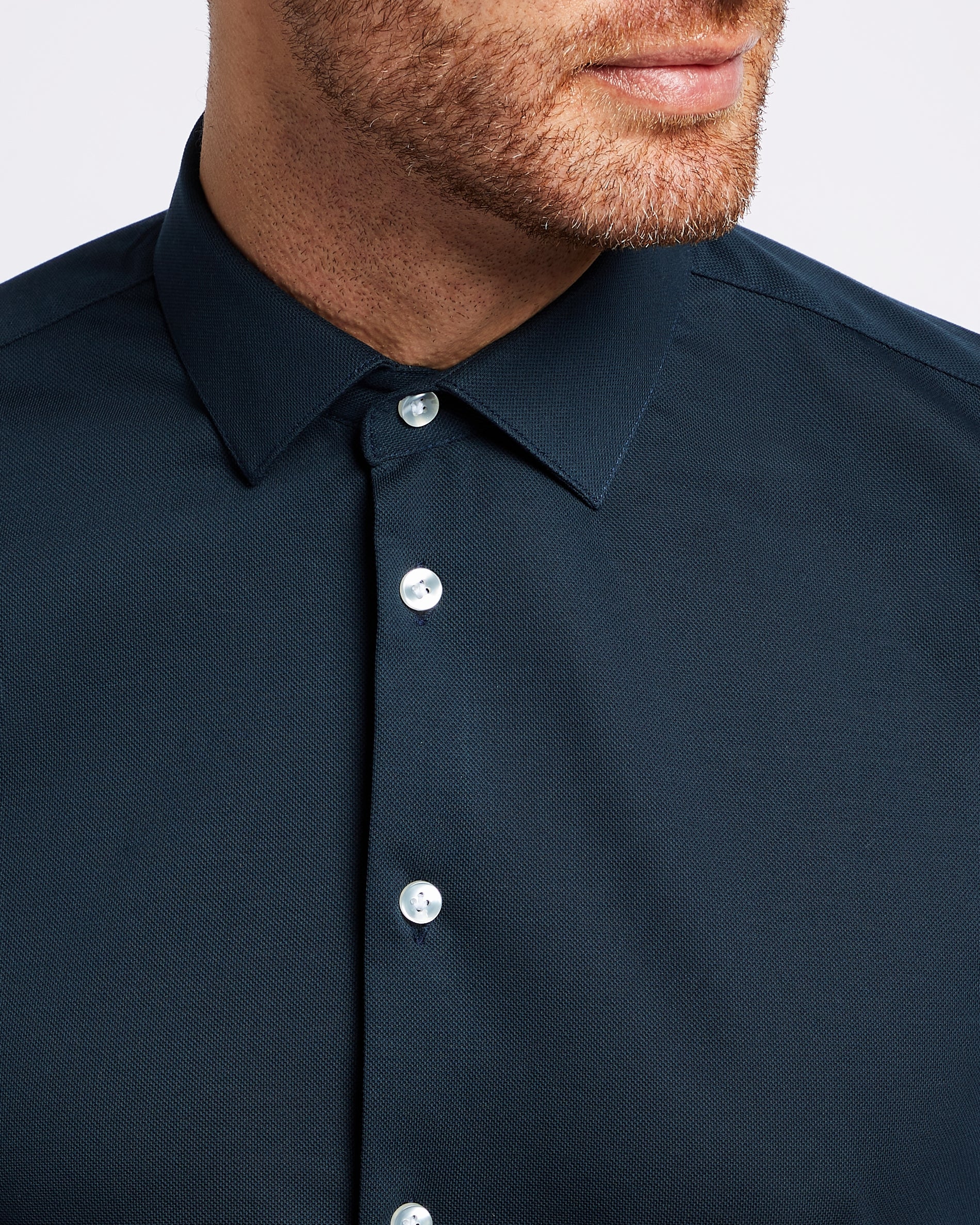 Knitted shirt 2-pack bundle | White & Navy