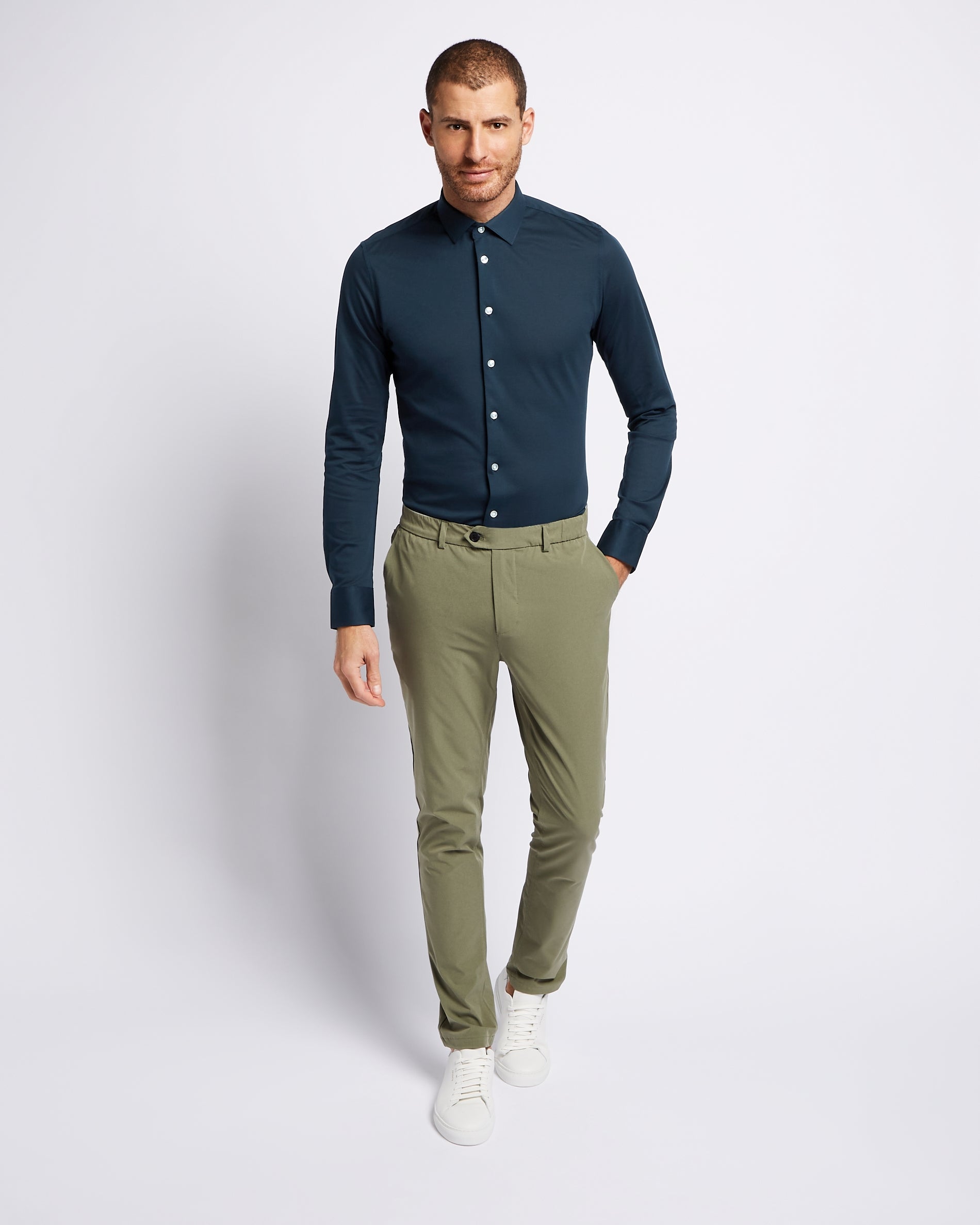 Knitted shirt 2-pack bundle | White & Navy