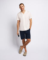 Short sleeve shirt off-white stripe