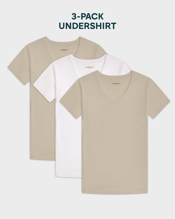 V-neck Undershirt 3-pack bundle