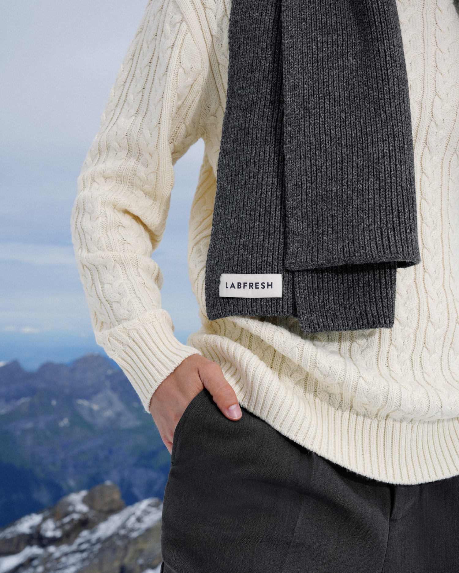Knitwear made from oyster shells. Warmer than merino, way less hassle.