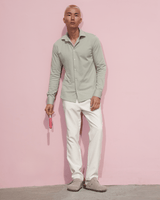 Knitted non-iron shirt Light Green