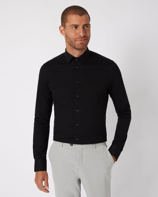 Knitted shirt black