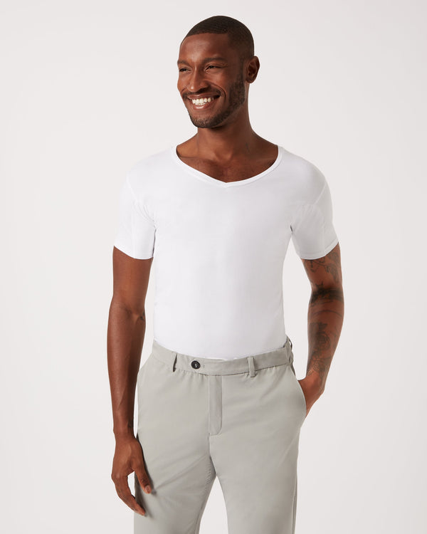 Sweat-proof undershirt white